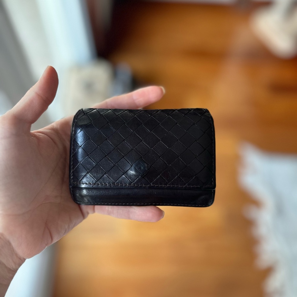 Bottega Venetta Intrecciato Business Card Case